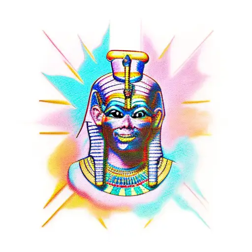 egypt god osiris  tattoo design idea