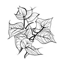pothos vine  tattoo design idea