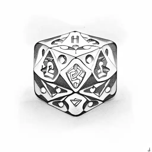 Dice tattoo design idea