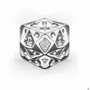 Dice tattoo design idea