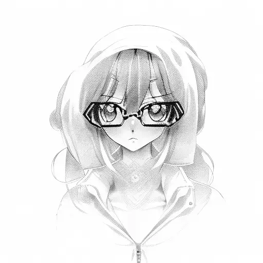 programing anime giy who got isekaid, he has glasses and hot gf tattoo design idea