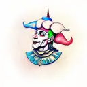 The medieval Jester tattoo design idea