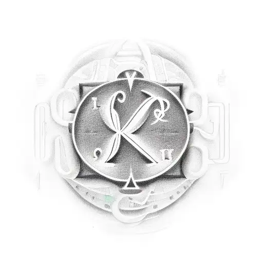 Companion with Initials L, F, S and M tattoo design idea