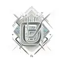 Companion with Initials L, F, S and M tattoo design idea