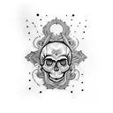 Skull tattoo design idea