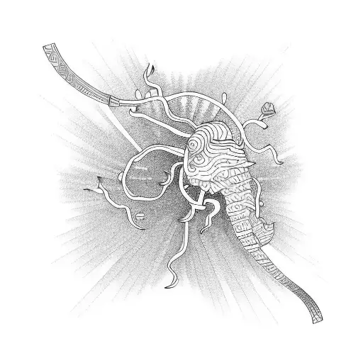 seaweeds tattoo design idea