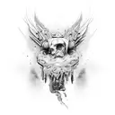 laboratory tattoo design idea