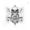 laboratory tattoo design idea