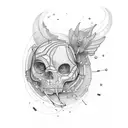 laboratory tattoo design idea