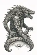 gojira album from mars to sirius black tattoo design idea