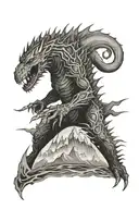 gojira album from mars to sirius black tattoo design idea