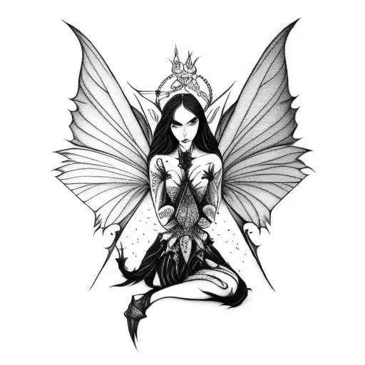 dark fairy tattoo designs