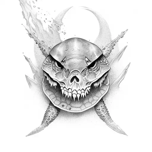 carapace surf tattoo design idea