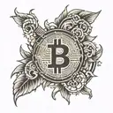 Bitcoin  tattoo design idea