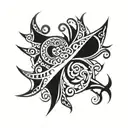 sun monoï vanilla buttock tattoo design idea