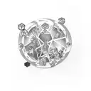 A group of friends playing a tabletop game surrounded by their favorite gaming characters tattoo design idea