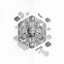 A group of friends playing a tabletop game surrounded by their favorite gaming characters tattoo design idea