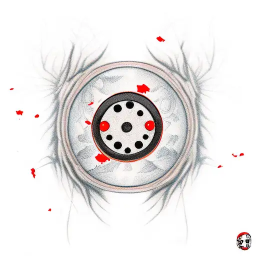 Itachi crows with sharingan  tattoo design idea