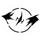 Itachi crows with sharingan  tattoo design idea