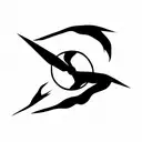 Itachi sharingan crows tattoo design idea