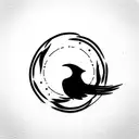 Itachi crows tattoo design idea