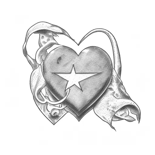 texas with a heart on San antonio tattoo design idea