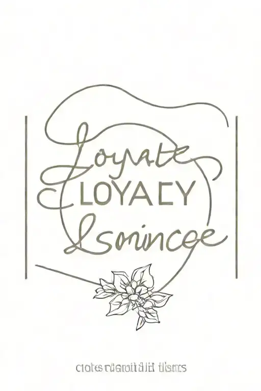 loyalty hope silence courageous remember who you are  tattoo design idea