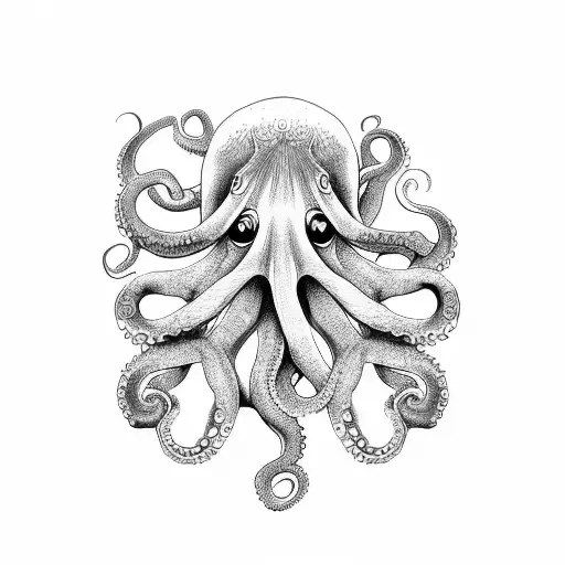 octopus Titanic  tattoo design idea