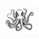 octopus Titanic  tattoo design idea