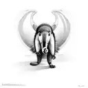 anteater tattoo design idea