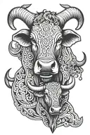 oxen yoke tattoo design idea