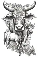 oxen yoke tattoo design idea