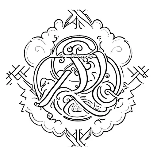 Word "Feels" and "23" in roman numerals tattoo design idea