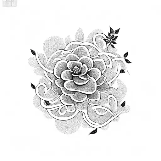 thorny flowery vines sexy tattoo design idea