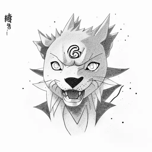 Naruto and Baruto "Life is challenging" tattoo design idea