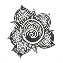 Y2K Lines forming tattoo design idea