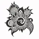 Y2K Lines forming tattoo design idea