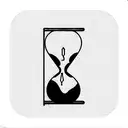 Hourglass with cracks and half empty tattoo design idea