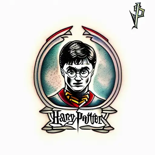 Harry potter sonserina varinha tattoo design idea