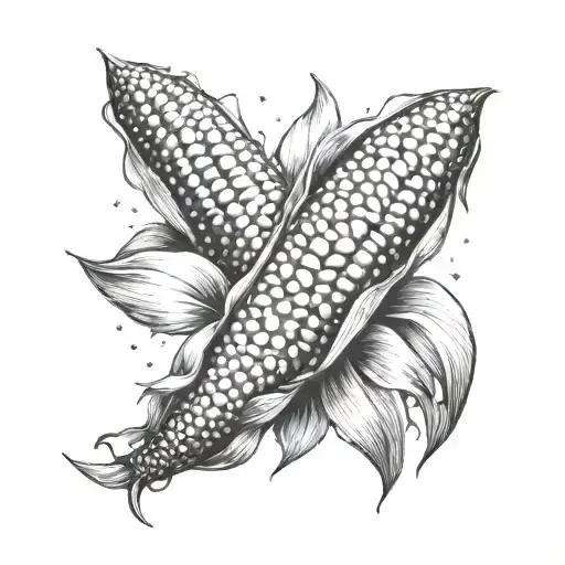 ear of corn  tattoo design idea