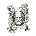 only god can judge me tattoo design idea