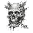 only god can judge me tattoo design idea