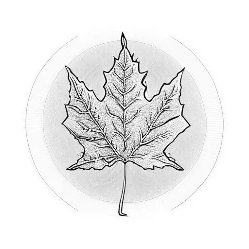 Maple Leaf tattoo design idea