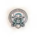 gladiator bloody tattoo design idea