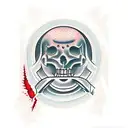 gladiator bloody tattoo design idea