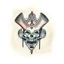 gladiator bloody tattoo design idea