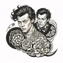 harry styles tattoo design idea
