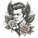 harry styles tattoo design idea