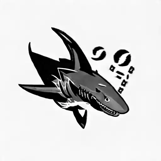 the san jose sharks logo tattoo design idea