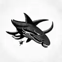 the san jose sharks logo tattoo design idea